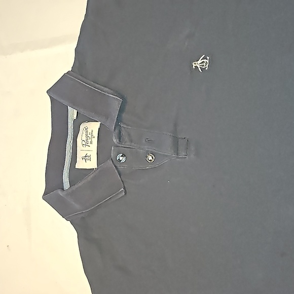 Original Penguin mens size medium.polo style.shirt Blue - Picture 2 of 5